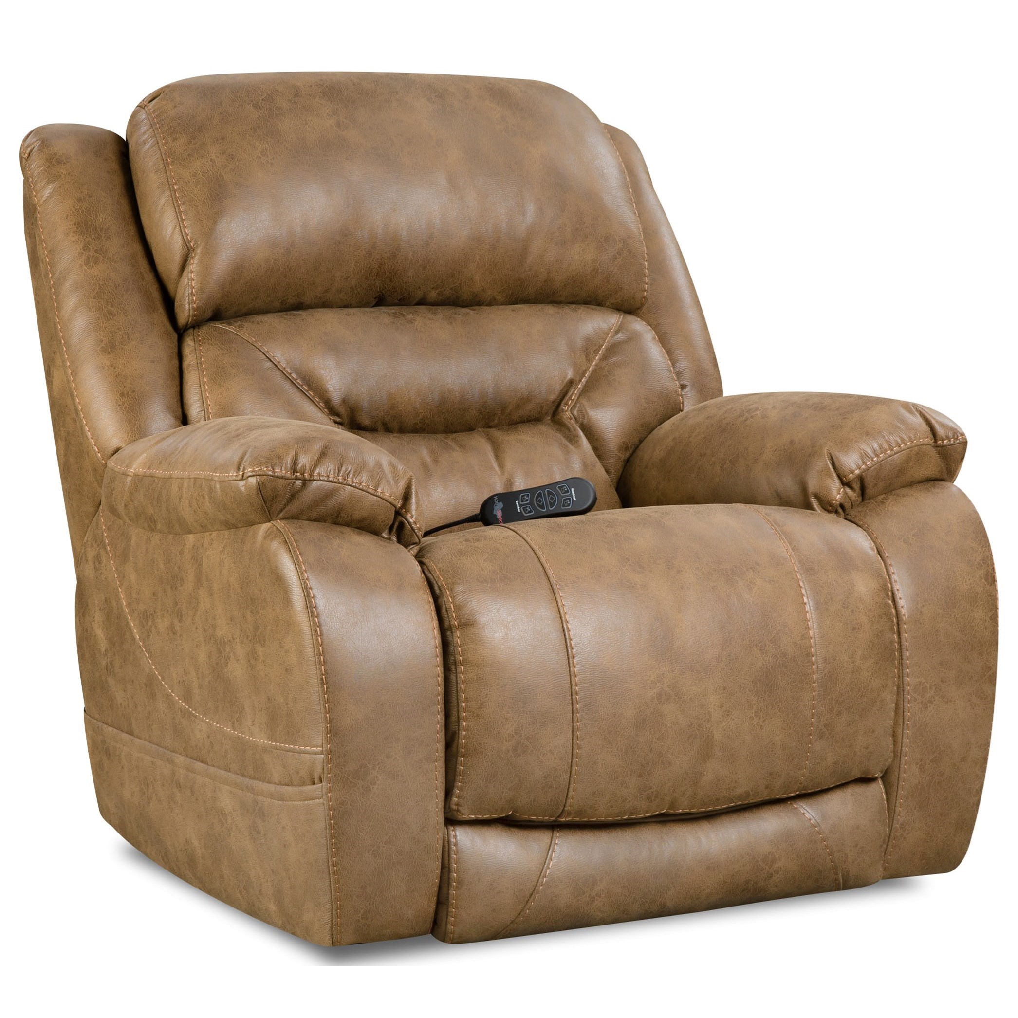 HomeStretch Enterprise Casual Power Recliner with Power Headrest